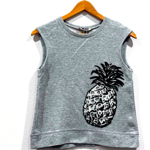 MSGM Pineapple Aplique Sweatshirt - Picture 3 of 8